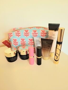 Nine Piece Estée Lauder Skincare and Makeup Set